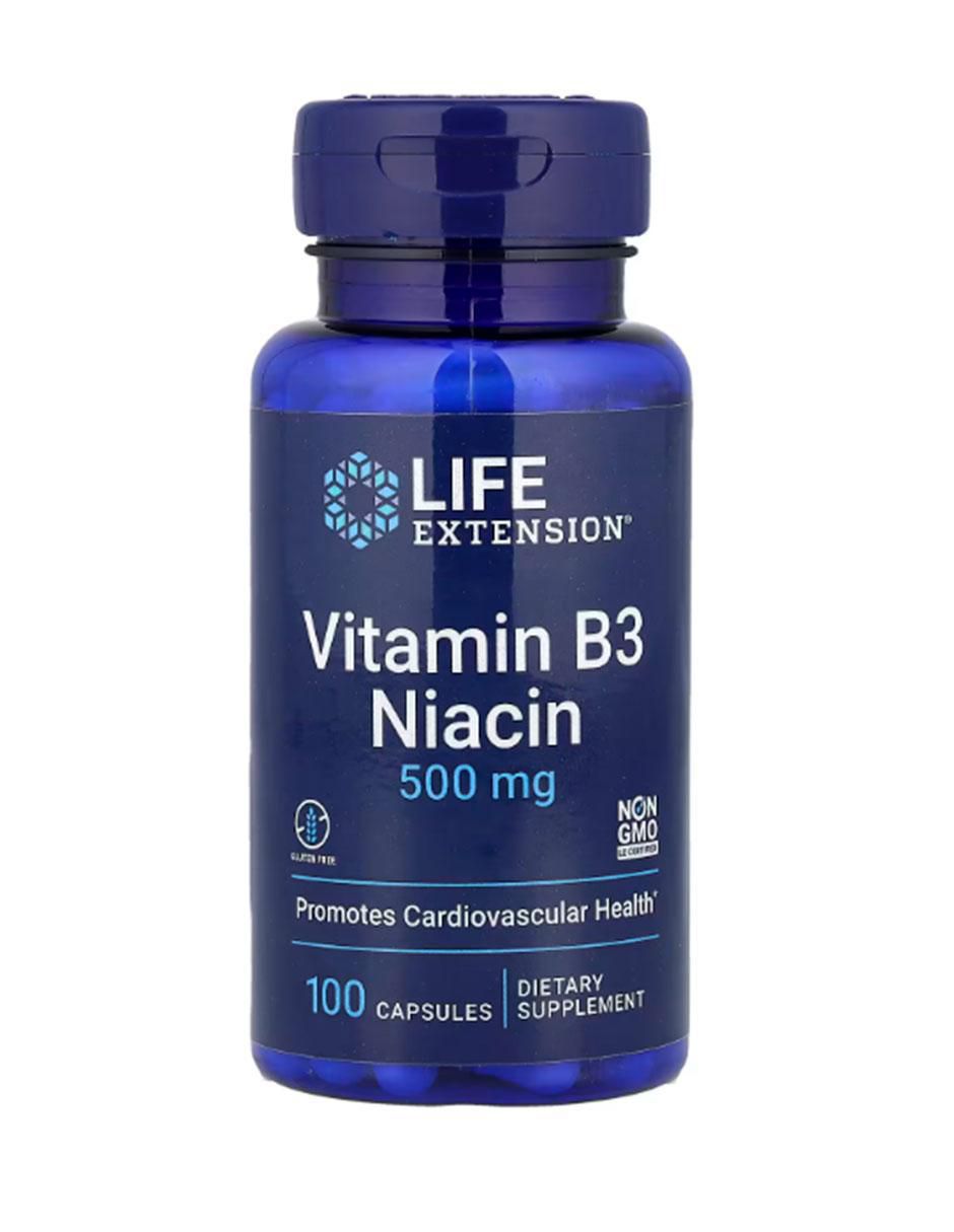Vitamina B3 Niacina de 100 cápsulas Vitamina B3 Niacina de 100 cápsulas
