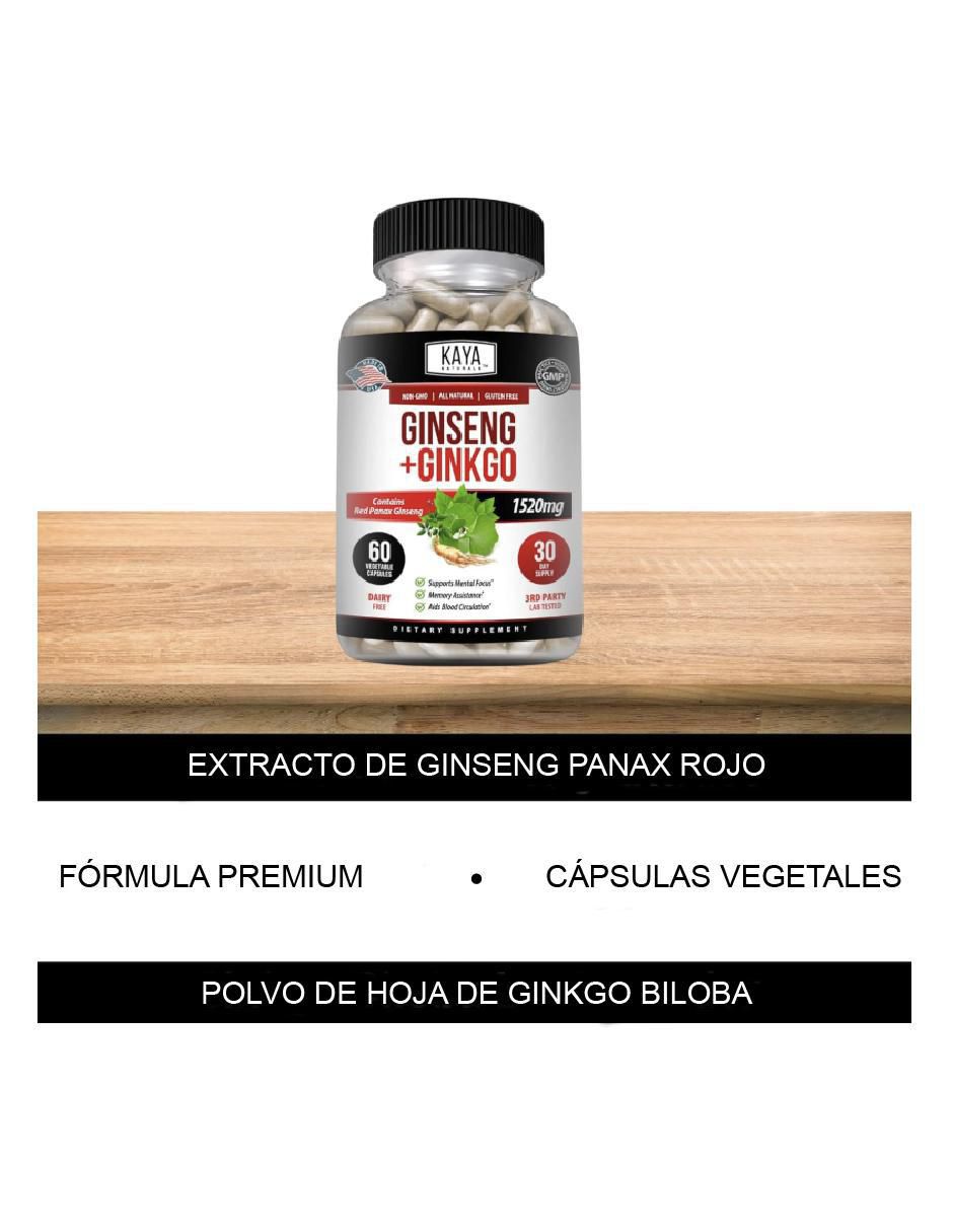 Ginseng Panax Rojo de 60 cápsulas 2