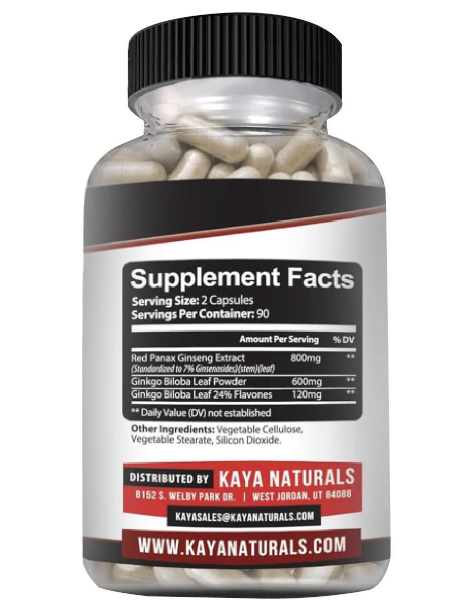 Ginseng Panax Rojo de 60 cápsulas 8