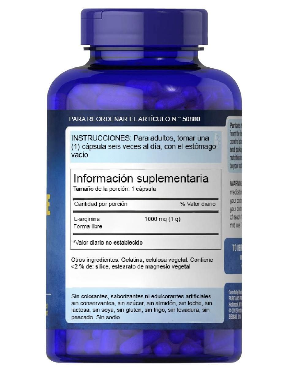 L-Arginine con l-arginina de 100 cápsulas 5