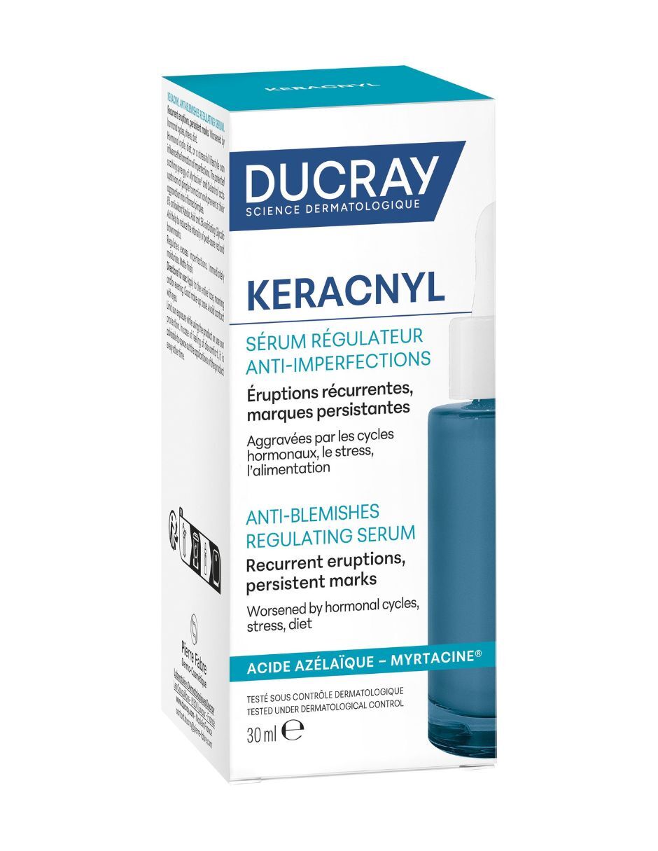 Sérum antiacné facial Keracnyl antiimperfecciones con ácido azelaico 30 ml de piel grasa 7