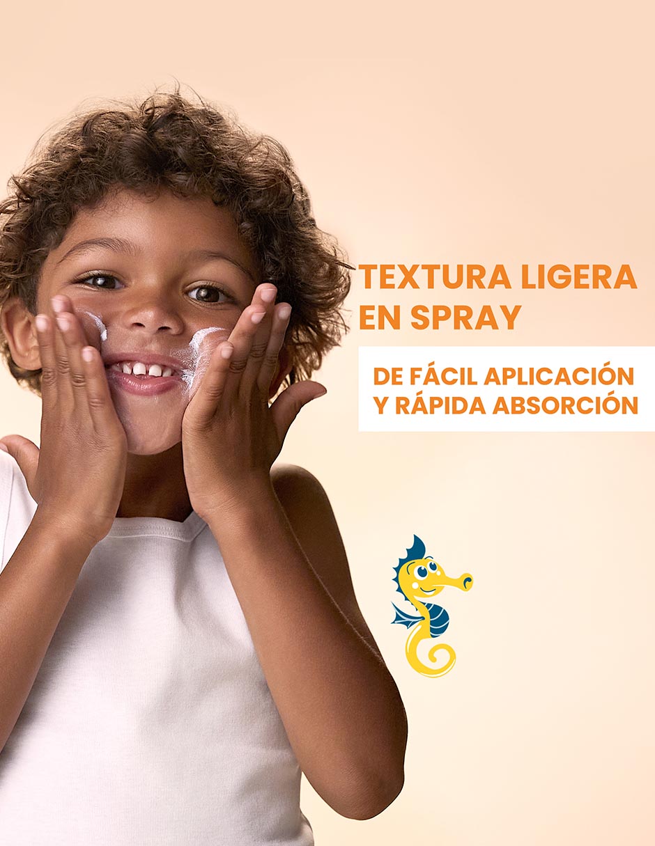 Protector solar FPS 50+ Spray Niños Corporal Resistente 200 ml 4