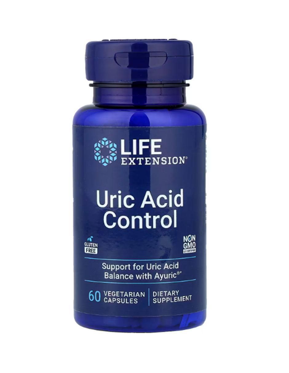 Control del Ácido Úrico con vitaminas, aminoácidos azufrados y minerales de 60 cápsulas