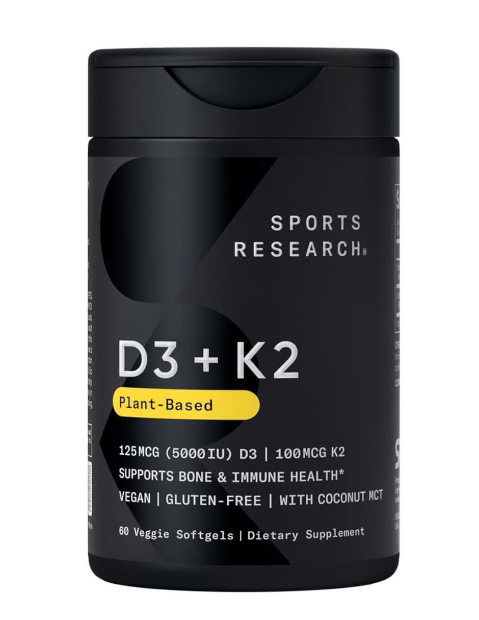 Vitamina K2 + D3 Con Aceite de Coco Orgánico de 60 cápsulas Vitamina K2 + D3 Con Aceite de Coco Orgánico de 60 cápsulas