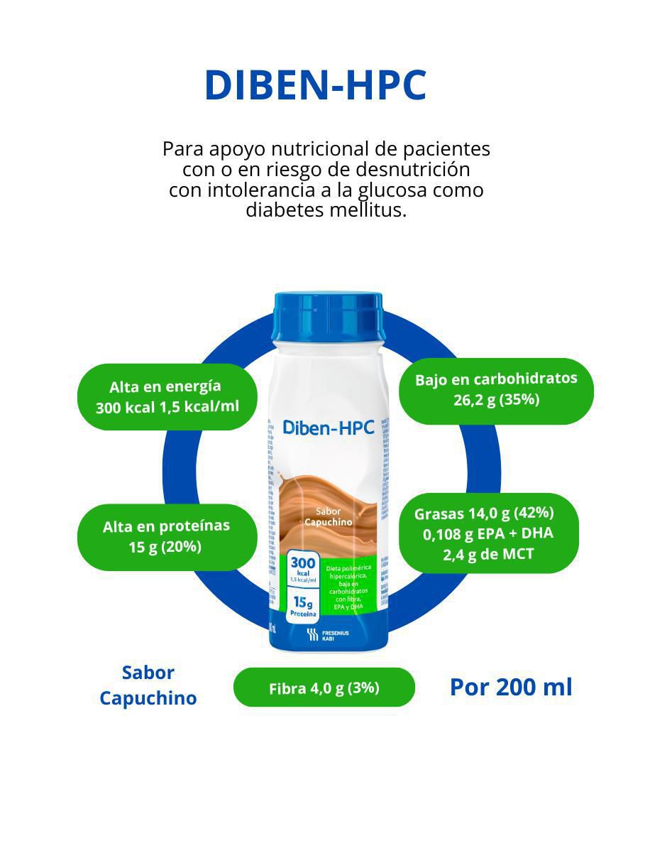 Diben-HPC con 24 botellas con multivitaminico sabor capuccino de 24 botellas 2