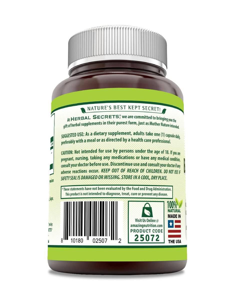 Boswellia Serrata Herbal Secrets con boswellia serrata y celulosa vegetal de 120 cápsulas 3