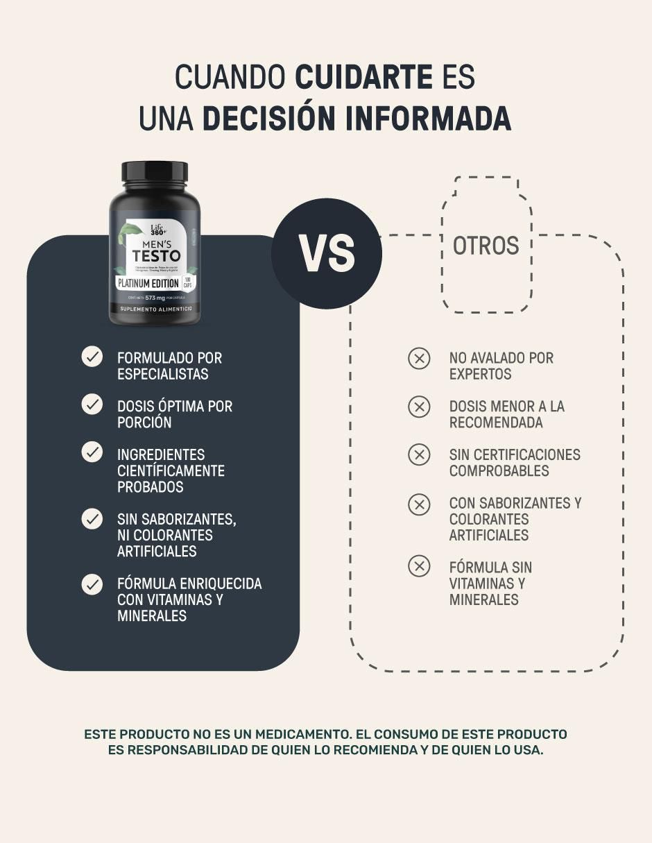 Testo Platinum Maca y Arginina con fenogreco ( trigonella foenum-graecum) 14