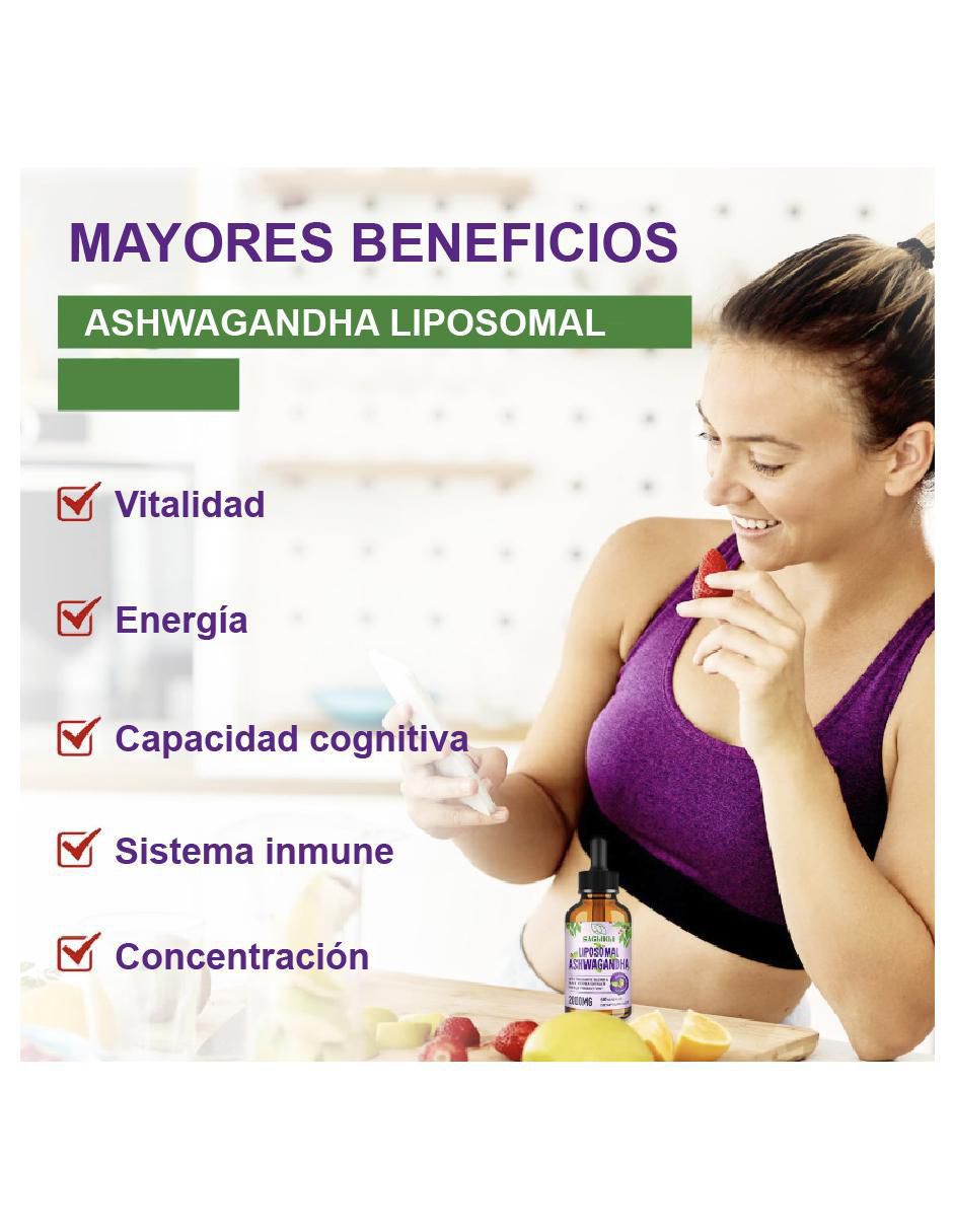 Liposomal Ashwagandha con ashwagandha de 60 ml 4