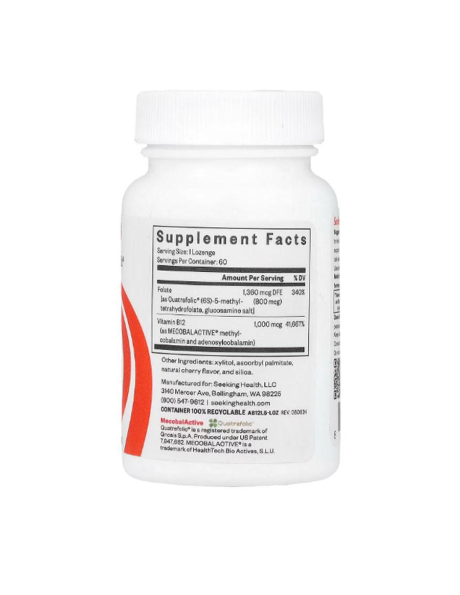 Metil B12 con L-Metilfolato con vitamina b12 de 60 piezas 2