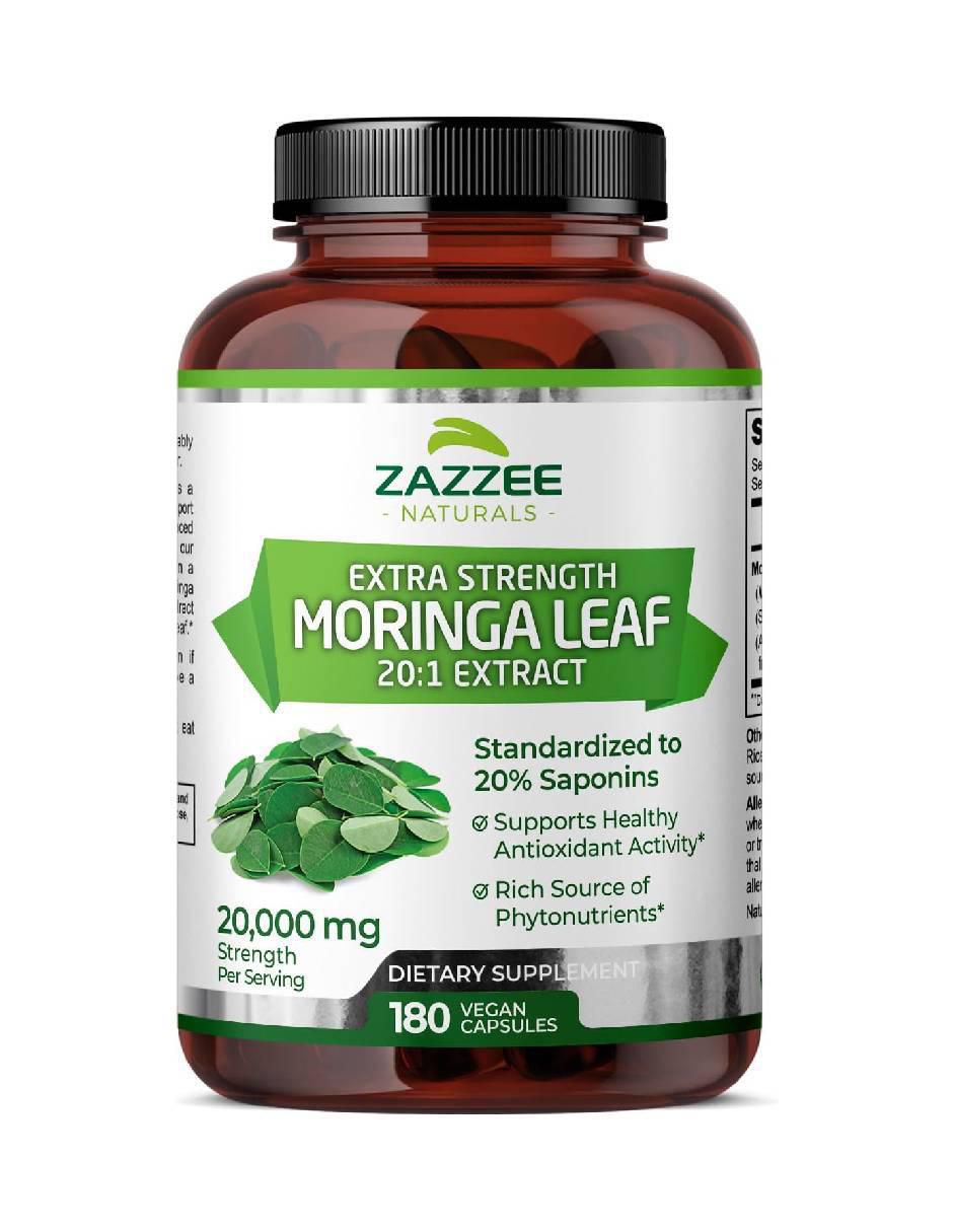Moringa Leaf con hoja de moringa de 180 cápsulas