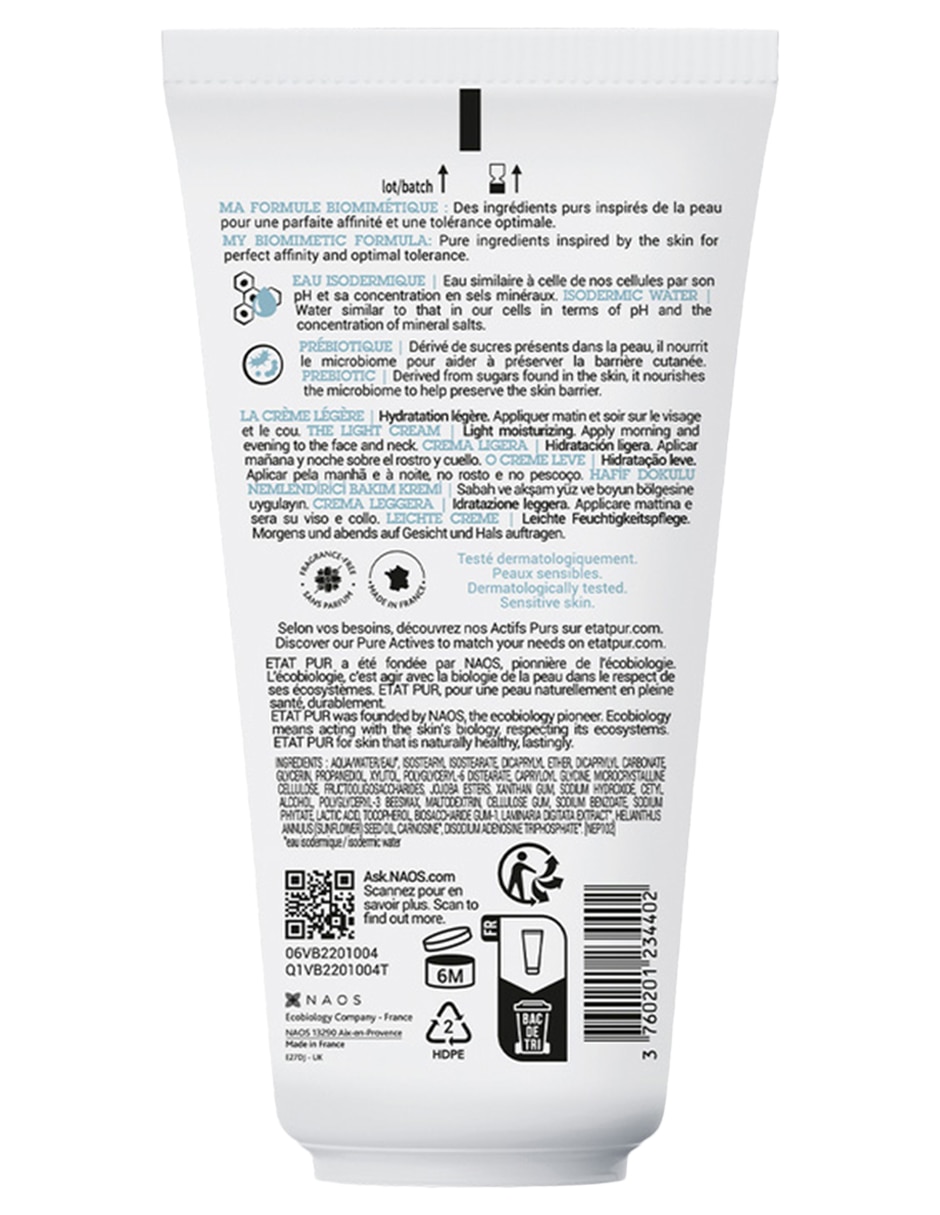 Tratamiento facial crema ligera hidratante hidratante 3
