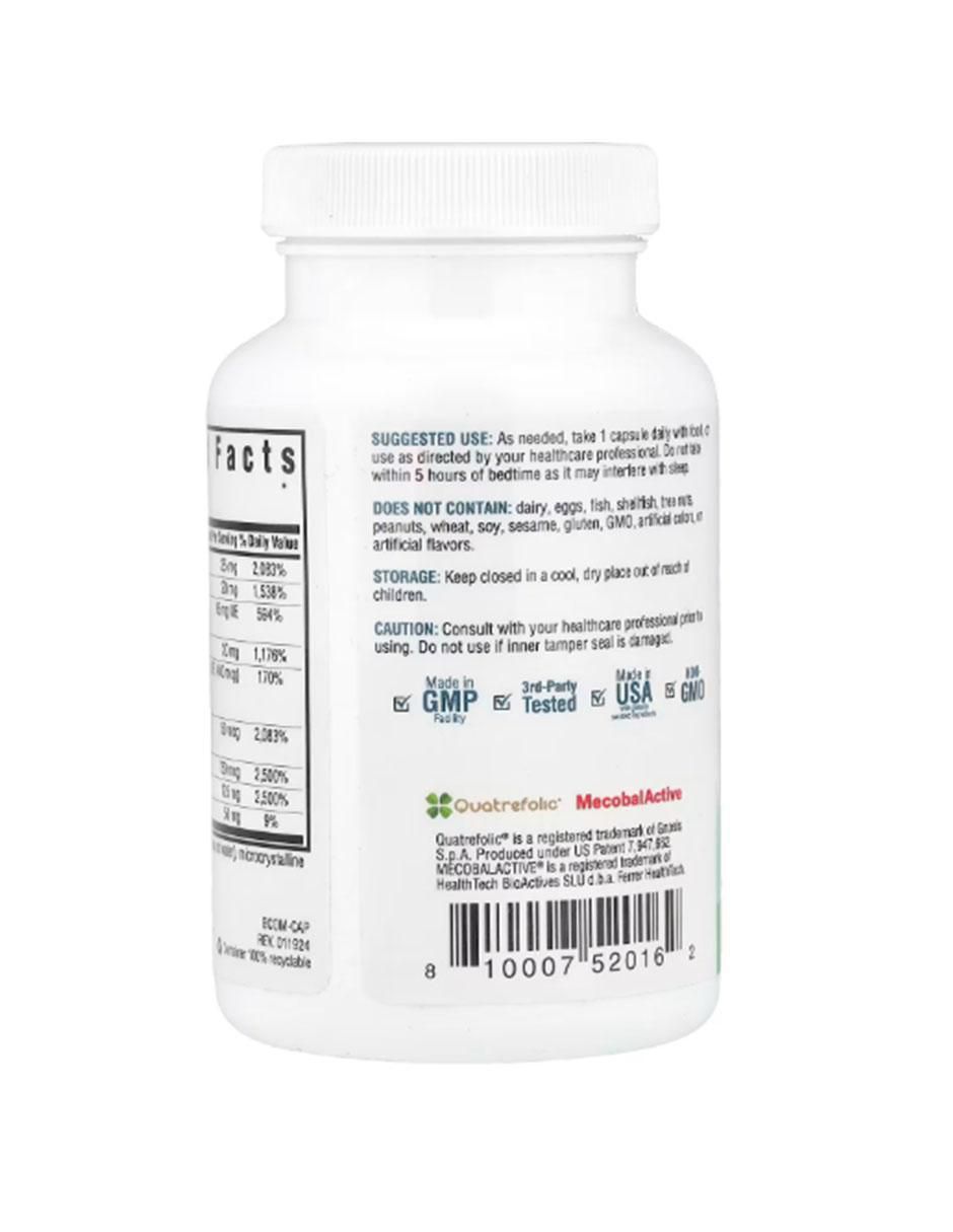 Complejo B Plus con Colina con multivitaminico de 100 cápsulas 2