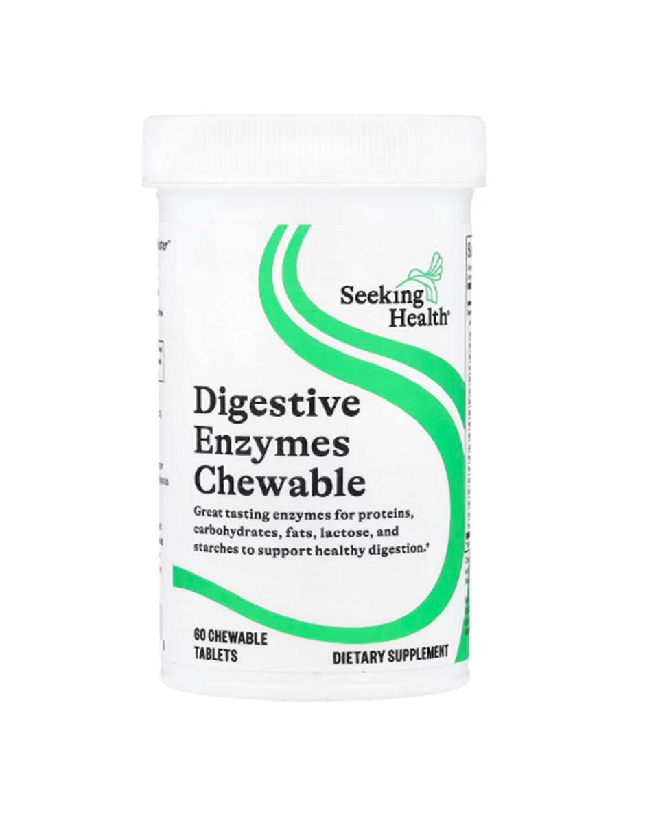 Enzimas Digestivas Masticables con enzimas digestivas y probióticos de 60 tabletas Enzimas Digestivas Masticables con enzimas digestivas y probióticos de 60 tabletas