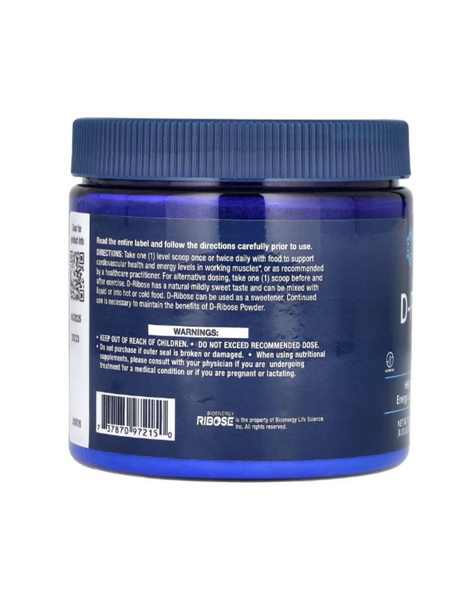 D-Ribosa con vitaminas, aminoácidos azufrados y minerales de 150 g 2