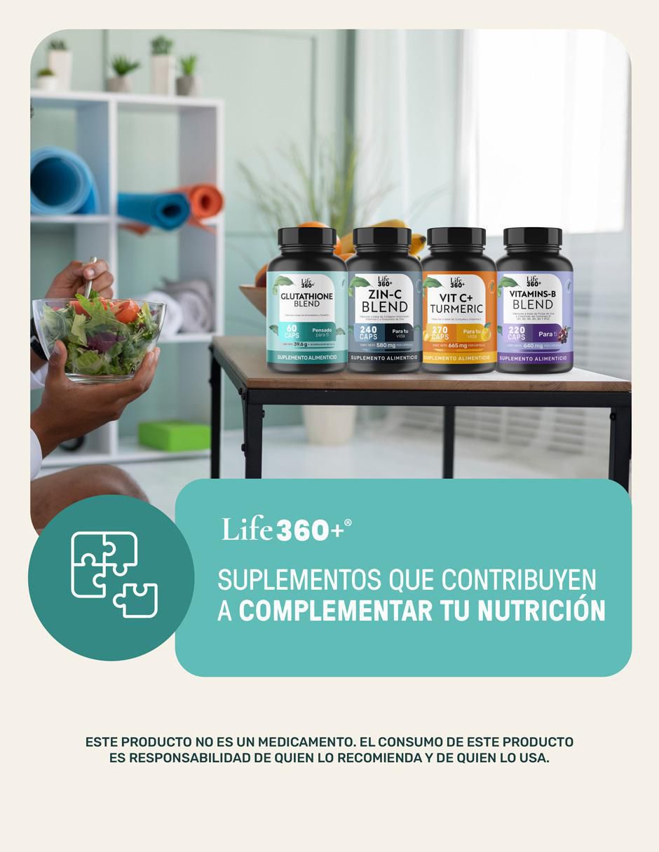 Glutathione Blend con l-glutamina de 60 cápsulas 8