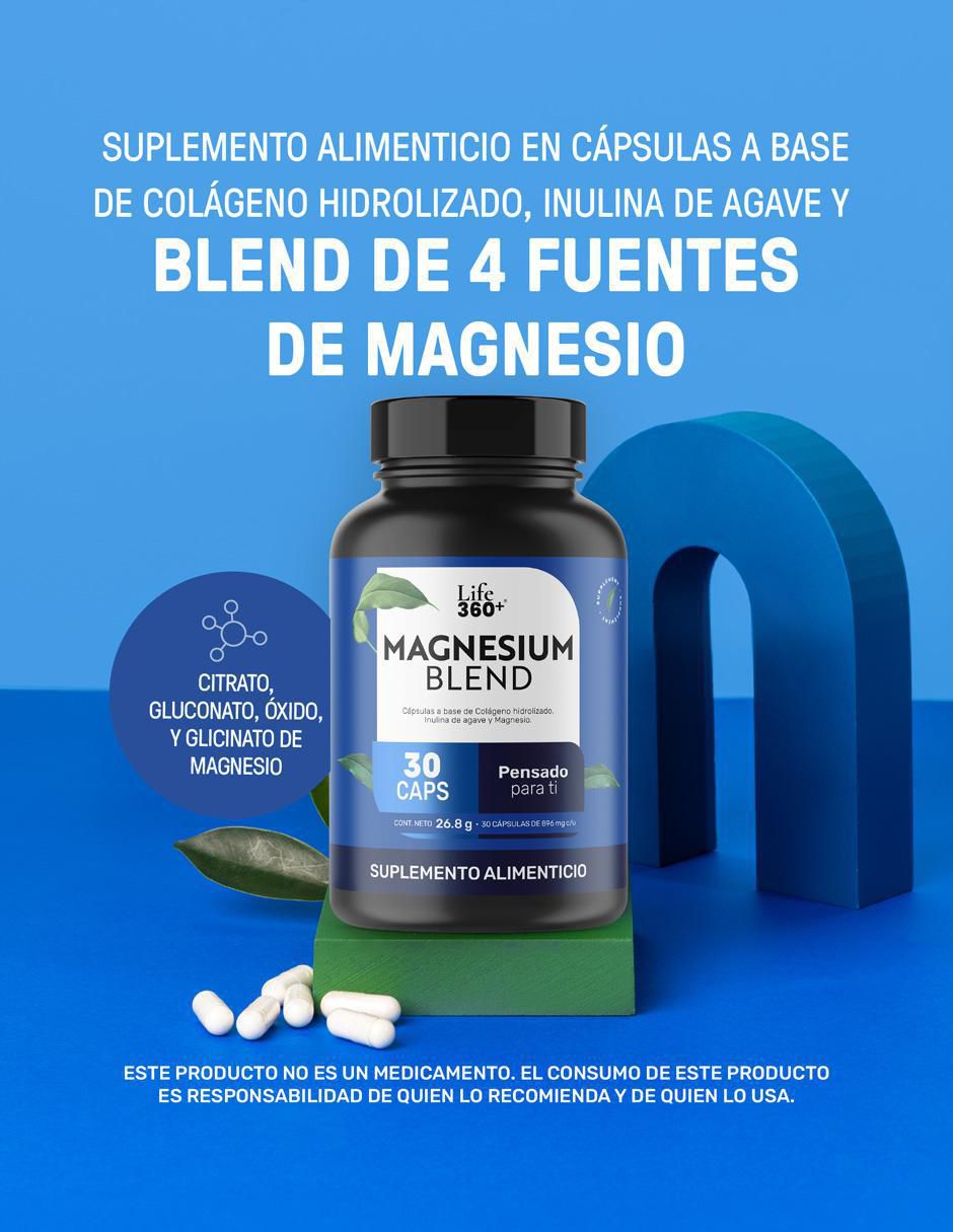 Magnesium Blend con magnesio de 30 cápsulas 9