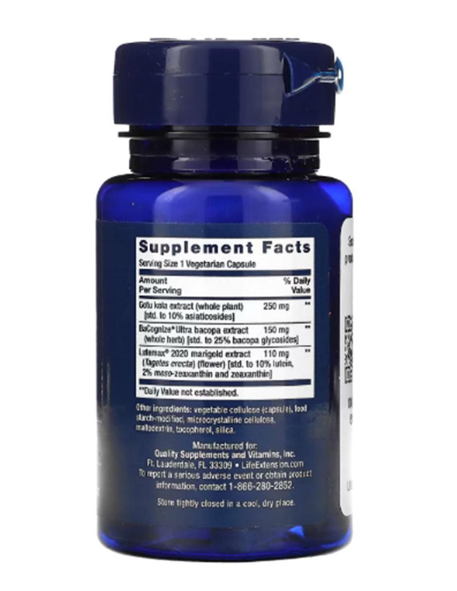 Nootrópico de acción rápida para el cerebro con vitaminas, aminoácidos azufrados y minerales de 30 cápsulas 2