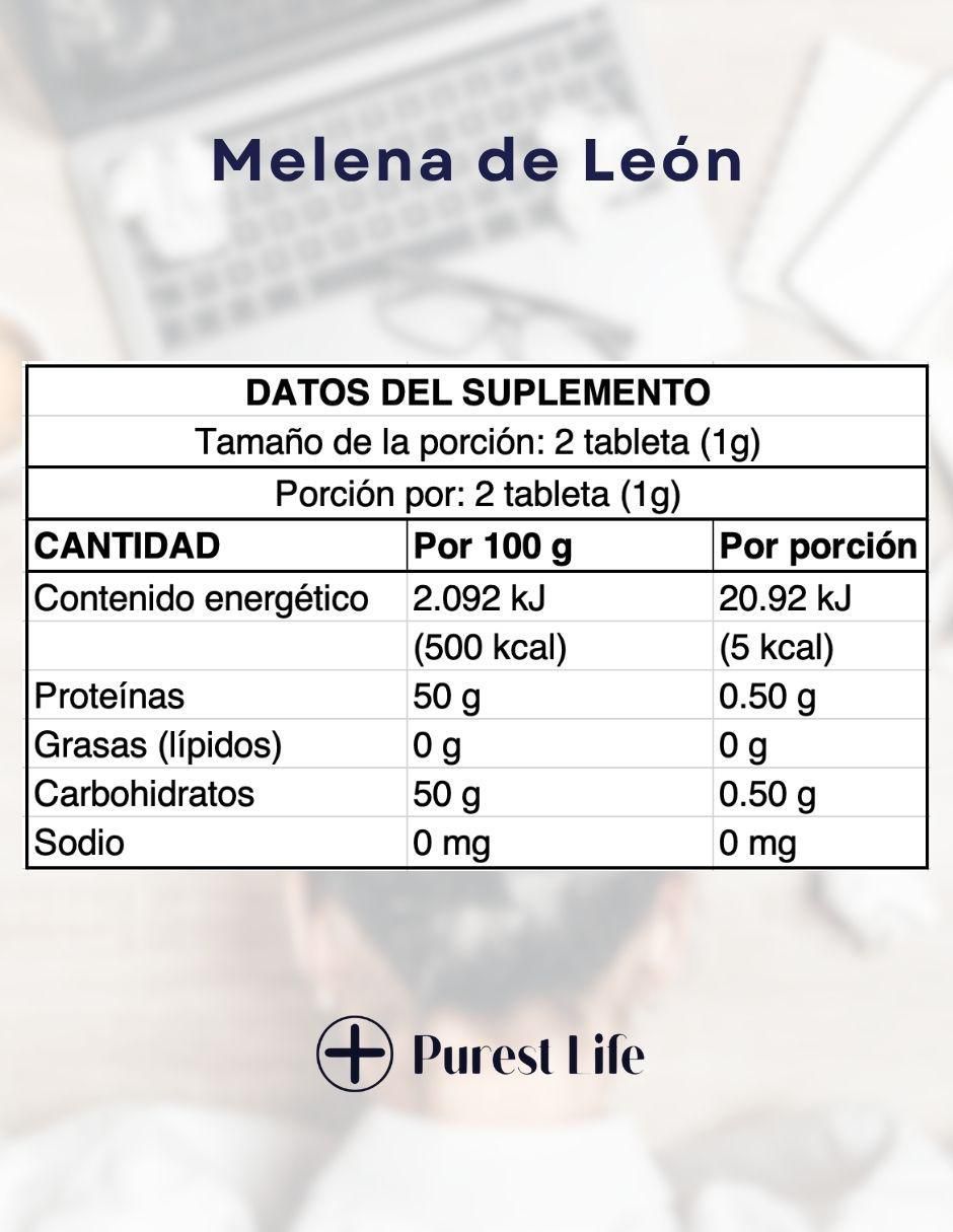 Lion’s Mane vitamina cápsulas 3