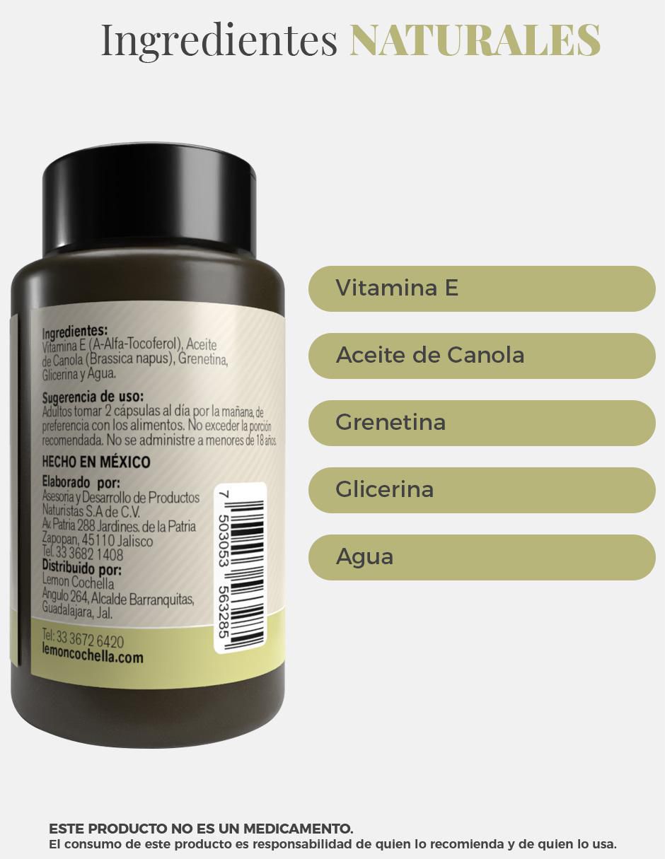 VITAMINA E 400 U.I. de 60 cápsulas 3