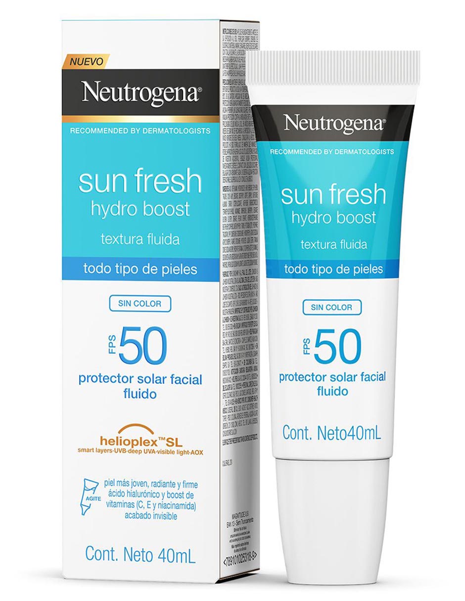 Protector solar FPS 50+ Sun Fresh Hydro Boost Color 2.0 FPS 50+ Neutrogena 40 ml 3