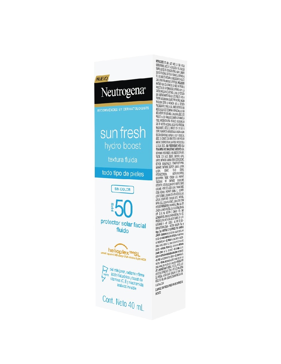 Protector solar FPS 50+ Sun Fresh Hydro Boost 40 ml 3