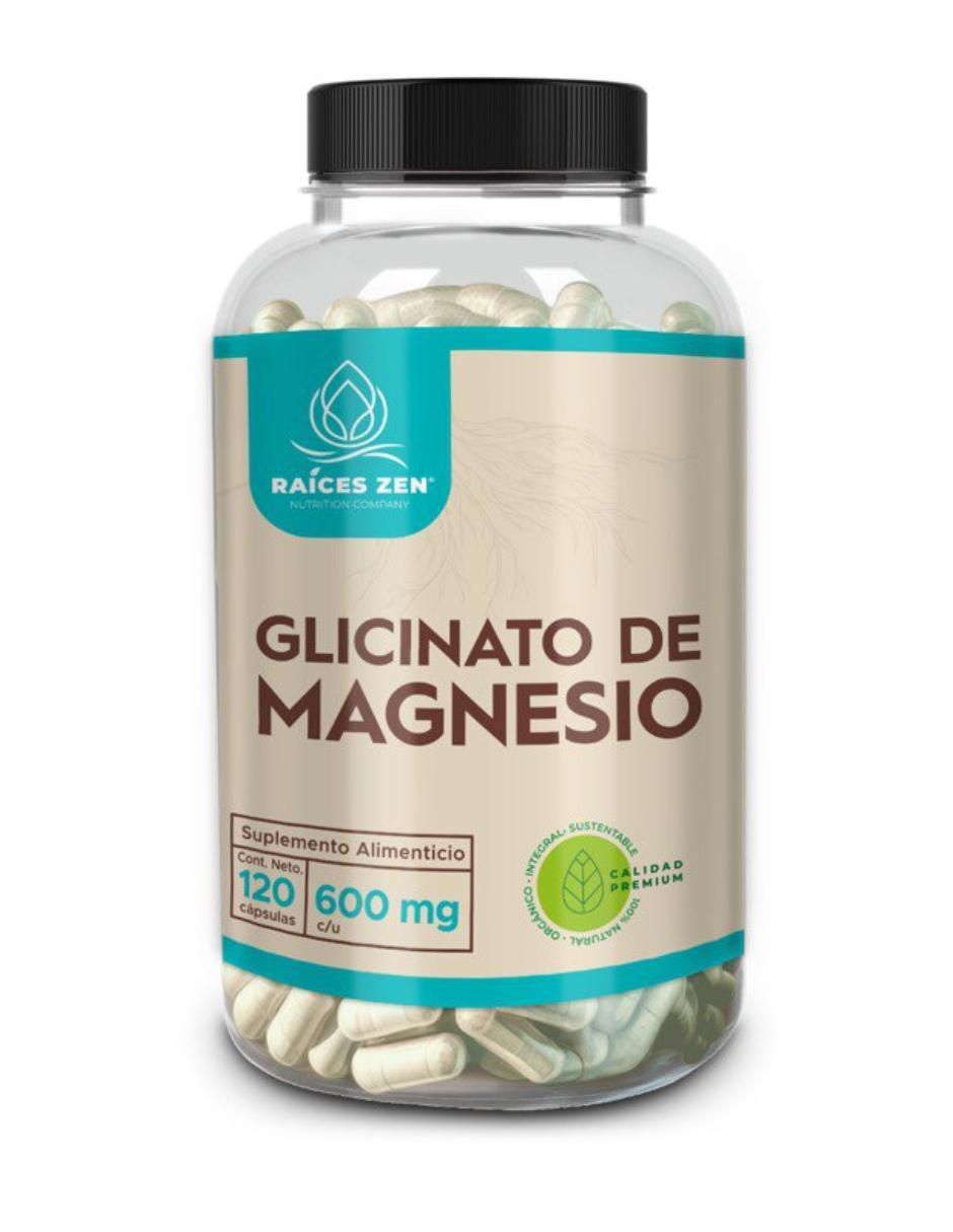 Glicinato de Magnesio Raíces Zen de 120 cápsulas