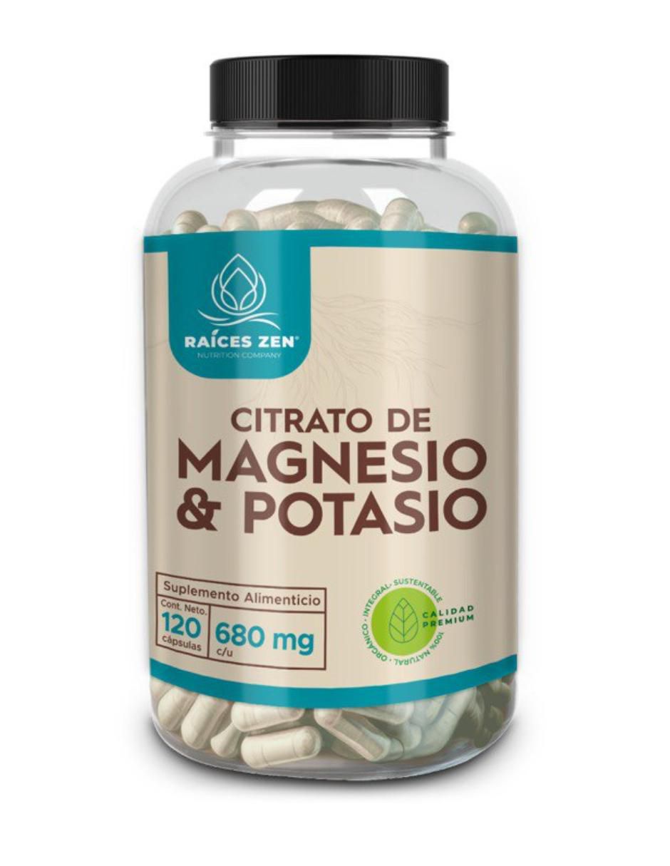 Citrato de Magnesio y Citrato de Potasio de 120 cápsulas Citrato de Magnesio y Citrato de Potasio de 120 cápsulas
