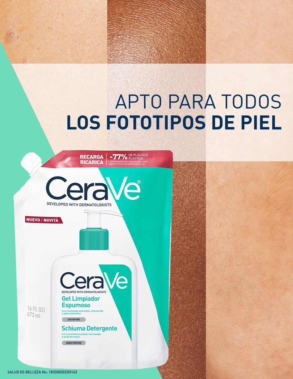 Refill para gel limpiador para pieles normal y mixta 6