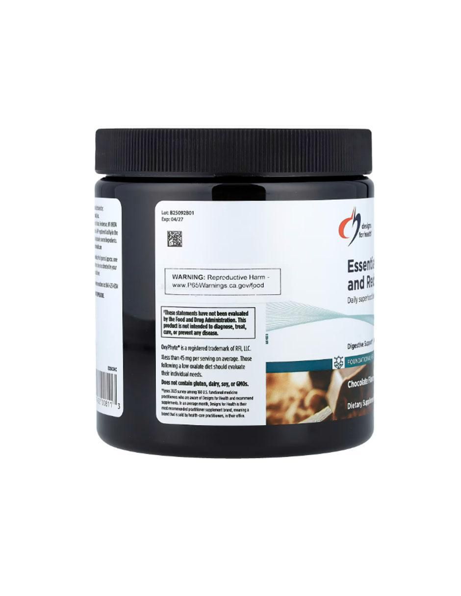 EssentiaGreens con vitaminas y minerales sabor chocolate de 240 g 2