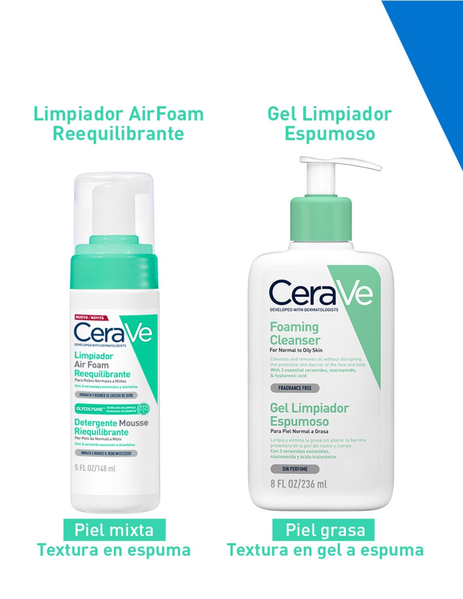 Set limpiador facial Air Foam Reequilibrante Hydrating Cleanser para hidratar 5