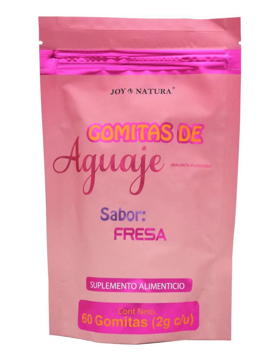 Gomitas de Aguaje con aguaje (mauritia flexuosa) sabor fresa de 60 gomitas Gomitas de Aguaje con aguaje (mauritia flexuosa) sabor fresa de 60 gomitas
