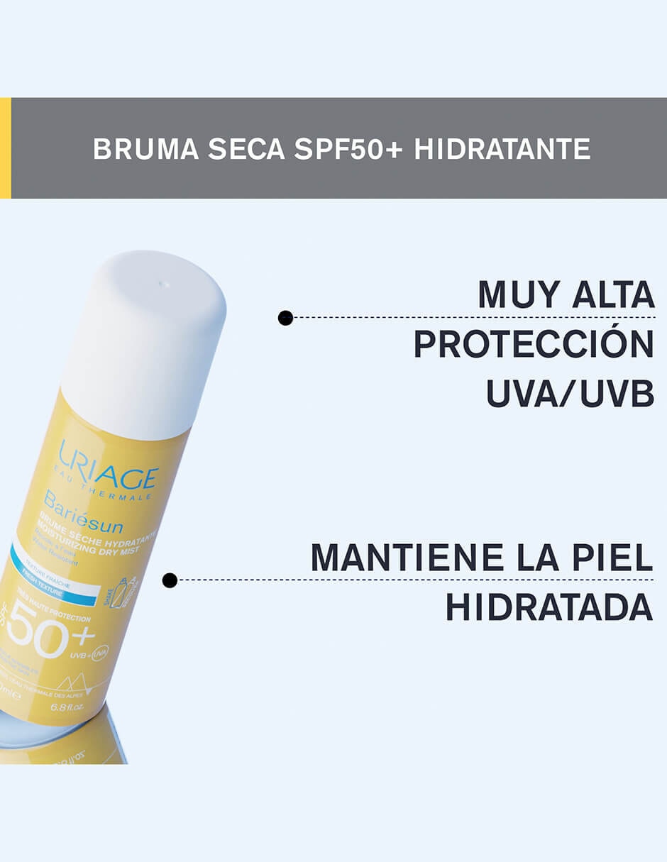 Protector solar FPS 50+ Bariesun Brume Seche 200 ml 4
