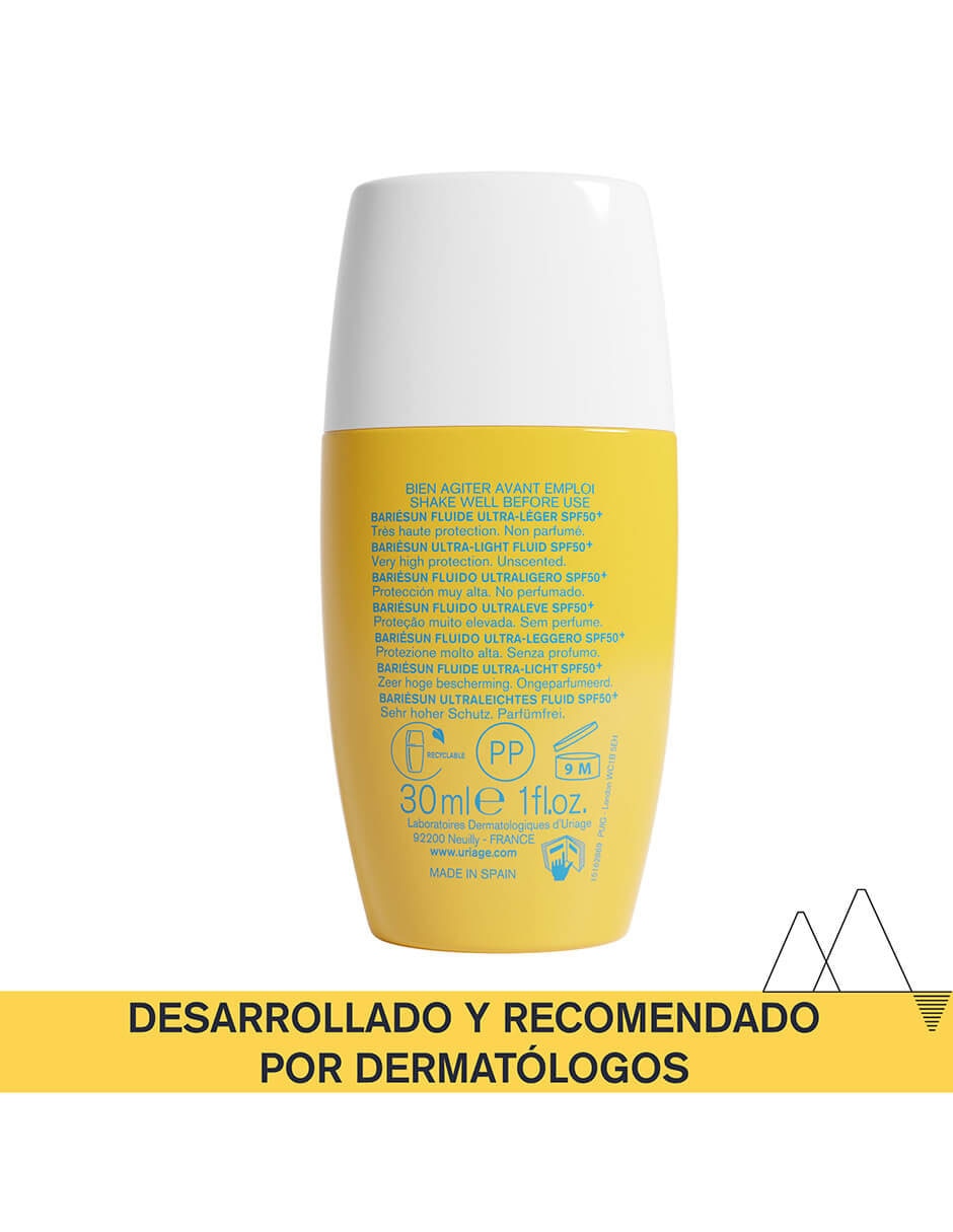 Protector solar FPS 50+ Bariesun Fluide Ultra 30 ml 2