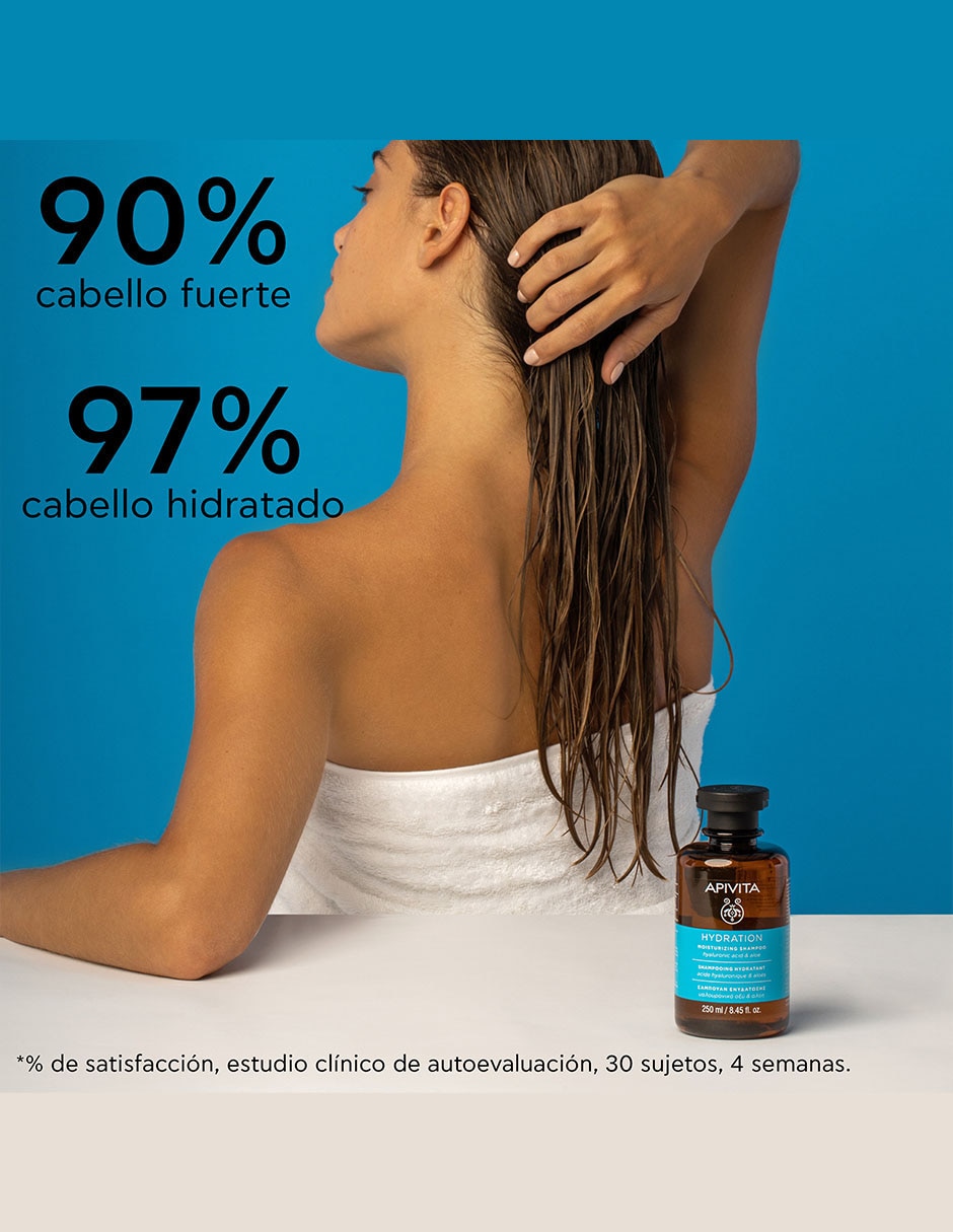 Shampoo hidratante para cabello seco Con Ácido Hialurónico 250 ml 3