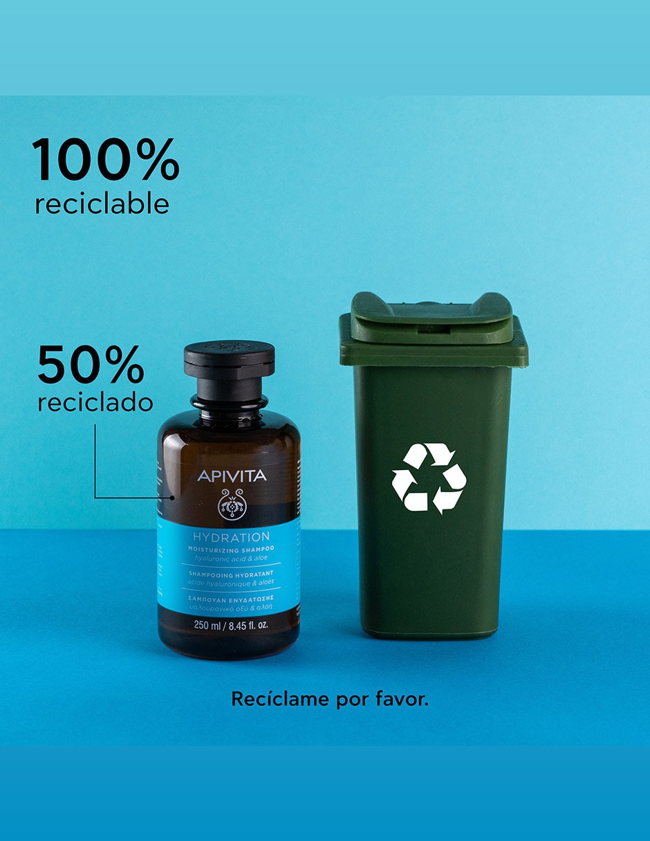 Shampoo hidratante para cabello seco Con Ácido Hialurónico 250 ml 6