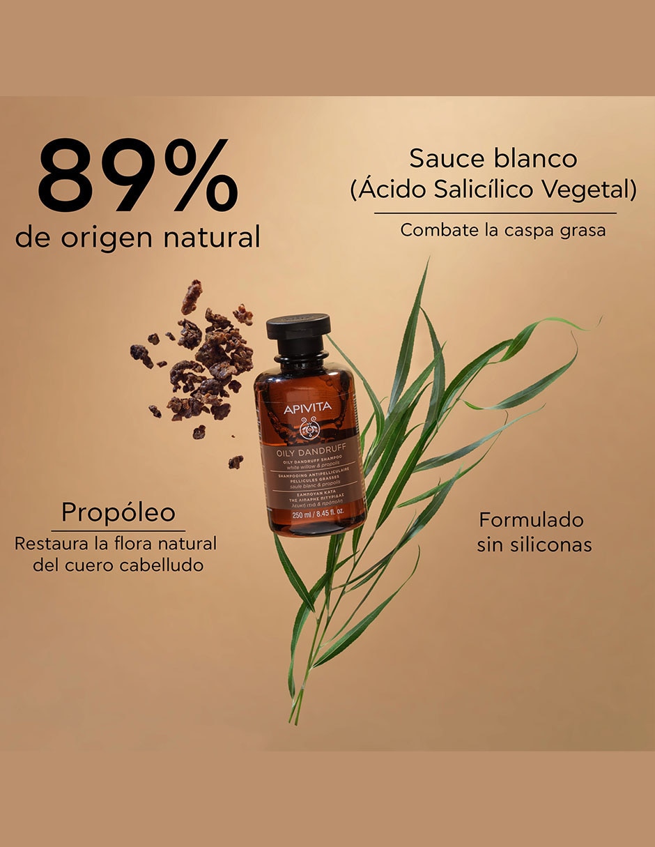 Shampoo dermatológico caspa grasa para cabello contra la caspa grasa Oily Dandruff 250 ml 2