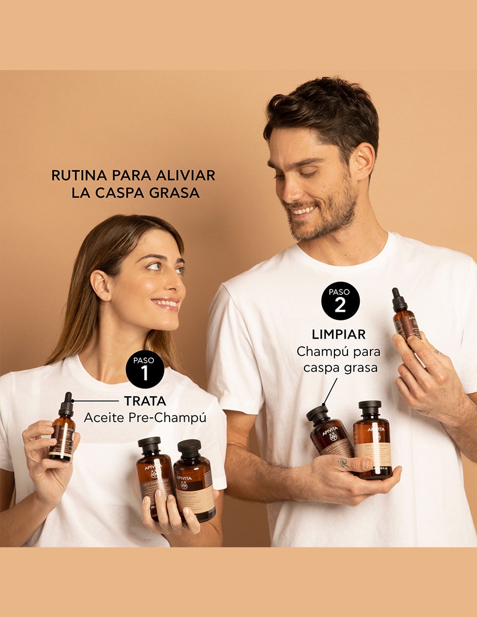 Shampoo dermatológico caspa grasa para cabello contra la caspa grasa Oily Dandruff 250 ml 6