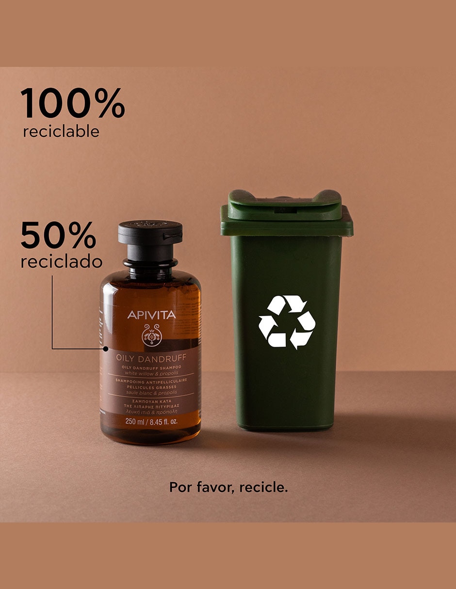 Shampoo dermatológico caspa grasa para cabello contra la caspa grasa Oily Dandruff 250 ml 9