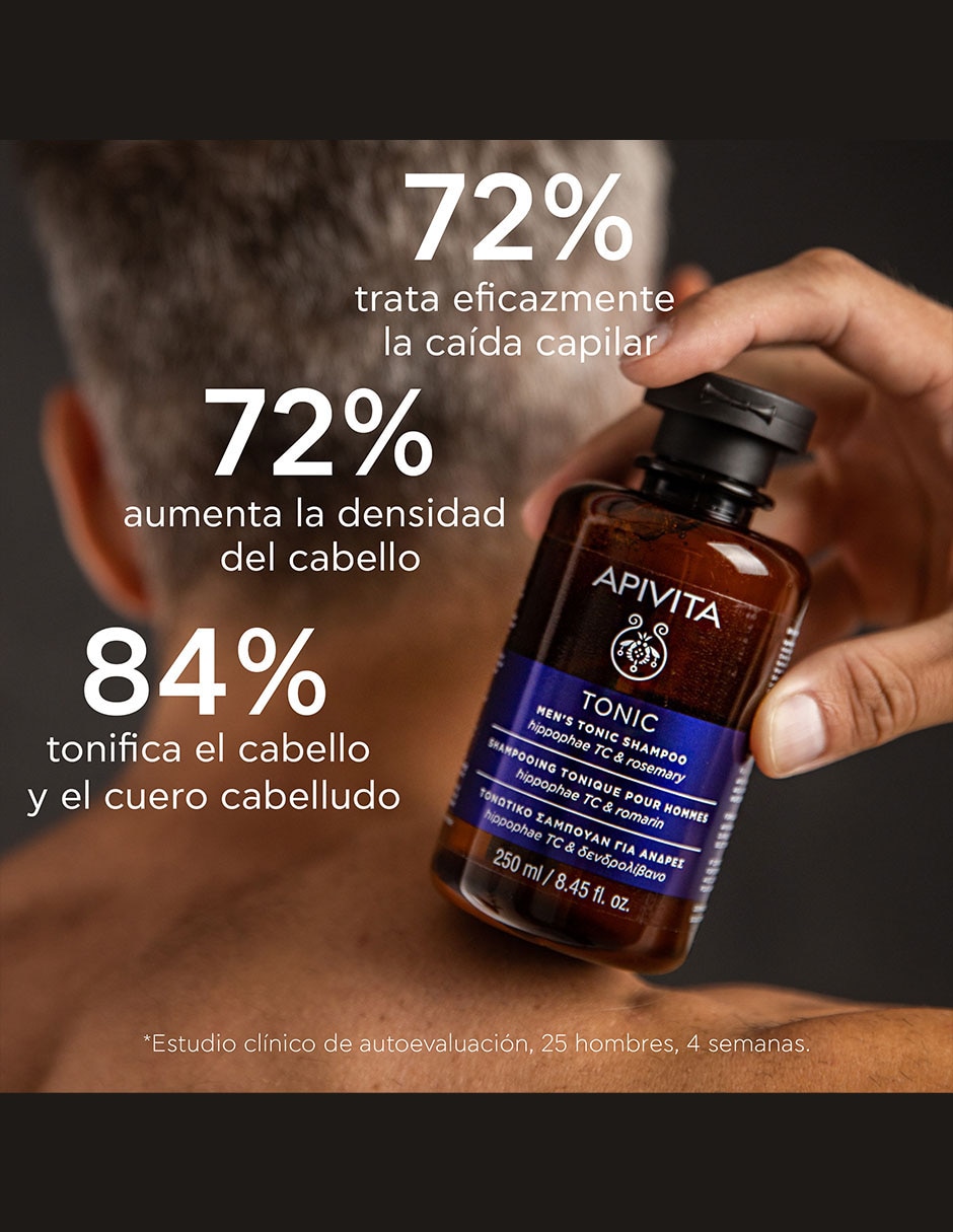 Shampoo anticaída para cabello débil para caballero Tonic 250 ml 3