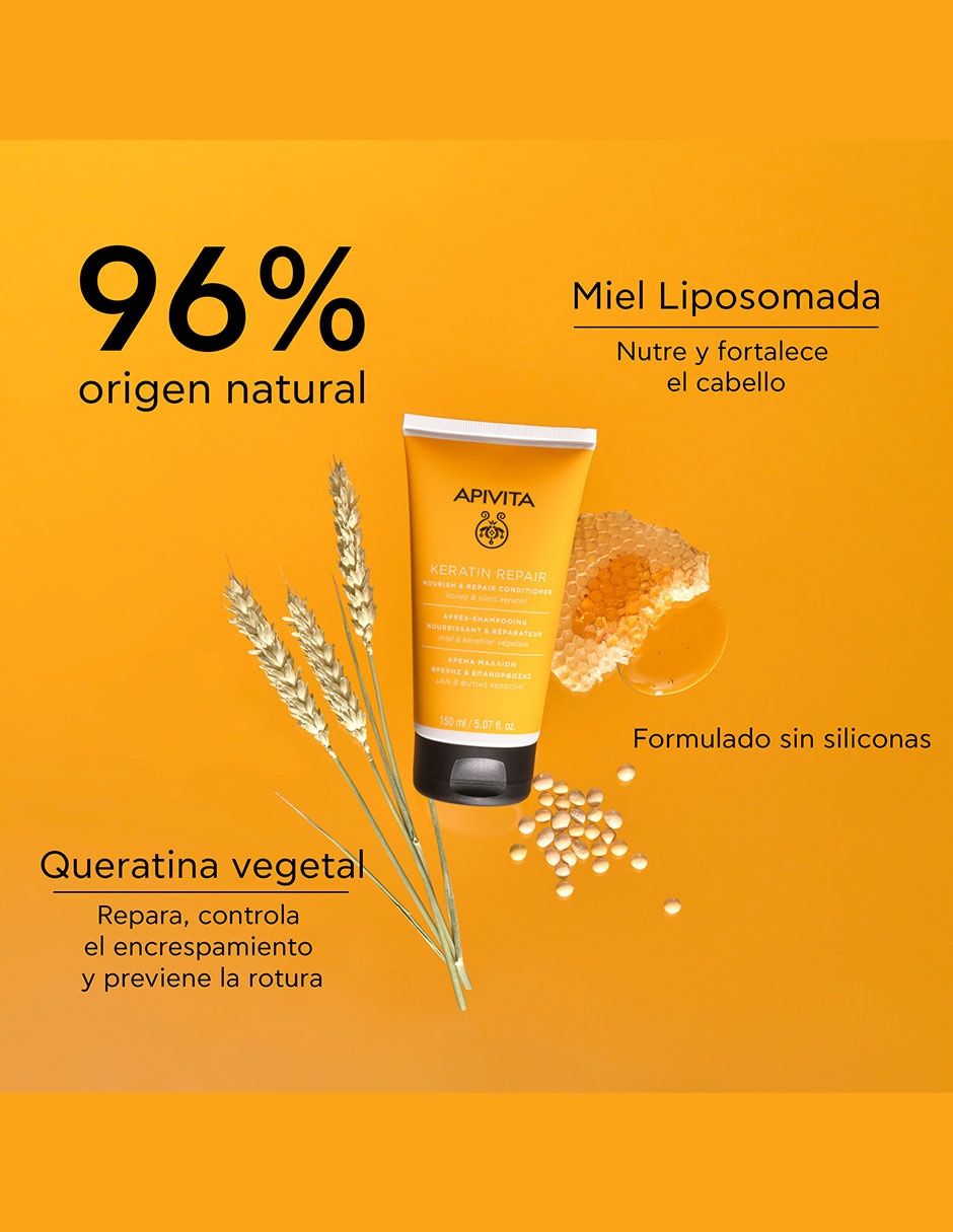 Acondicionador para cabello Reparador con miel y keratina 150 ml 6