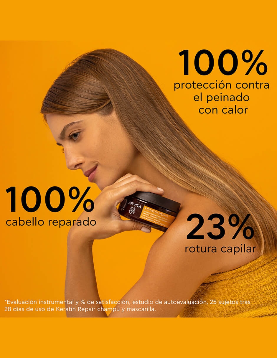 Mascarilla para cabello con miel y keratina para reparar Keratin Repair 200 ml 3