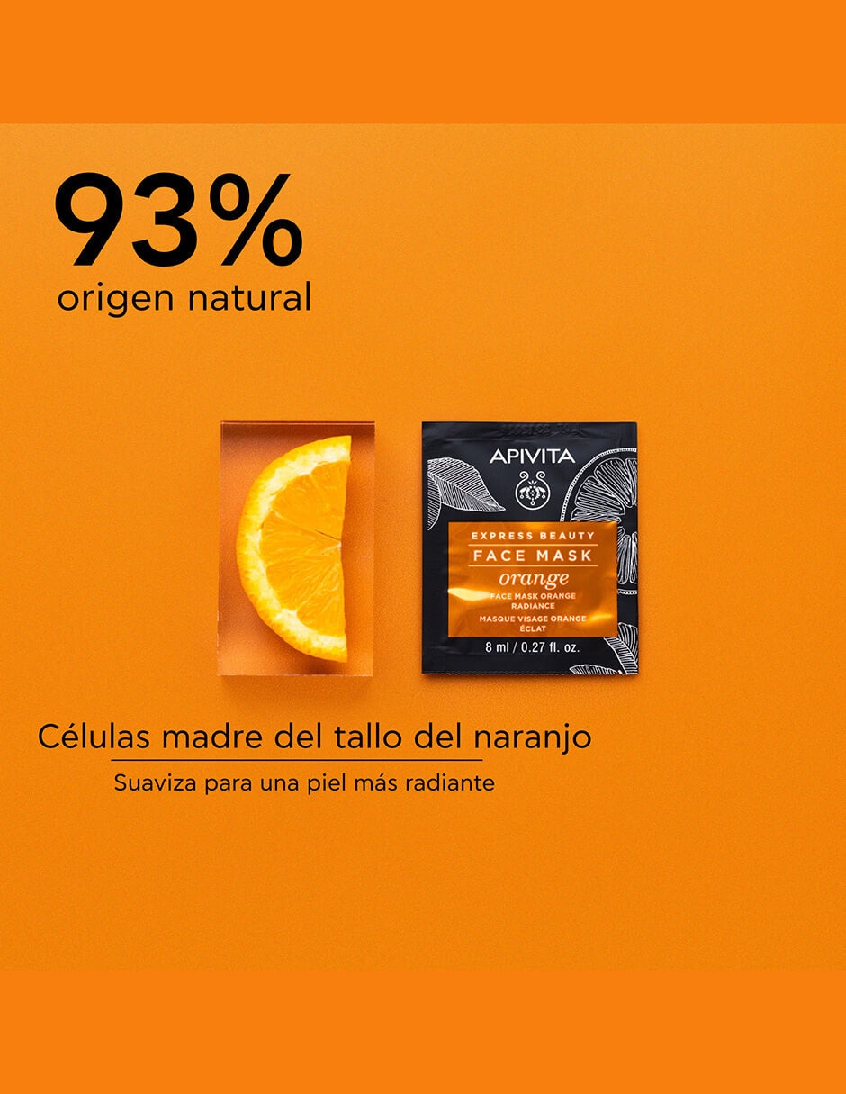Mascarilla facial Orange para hidratar Express Beauty 2
