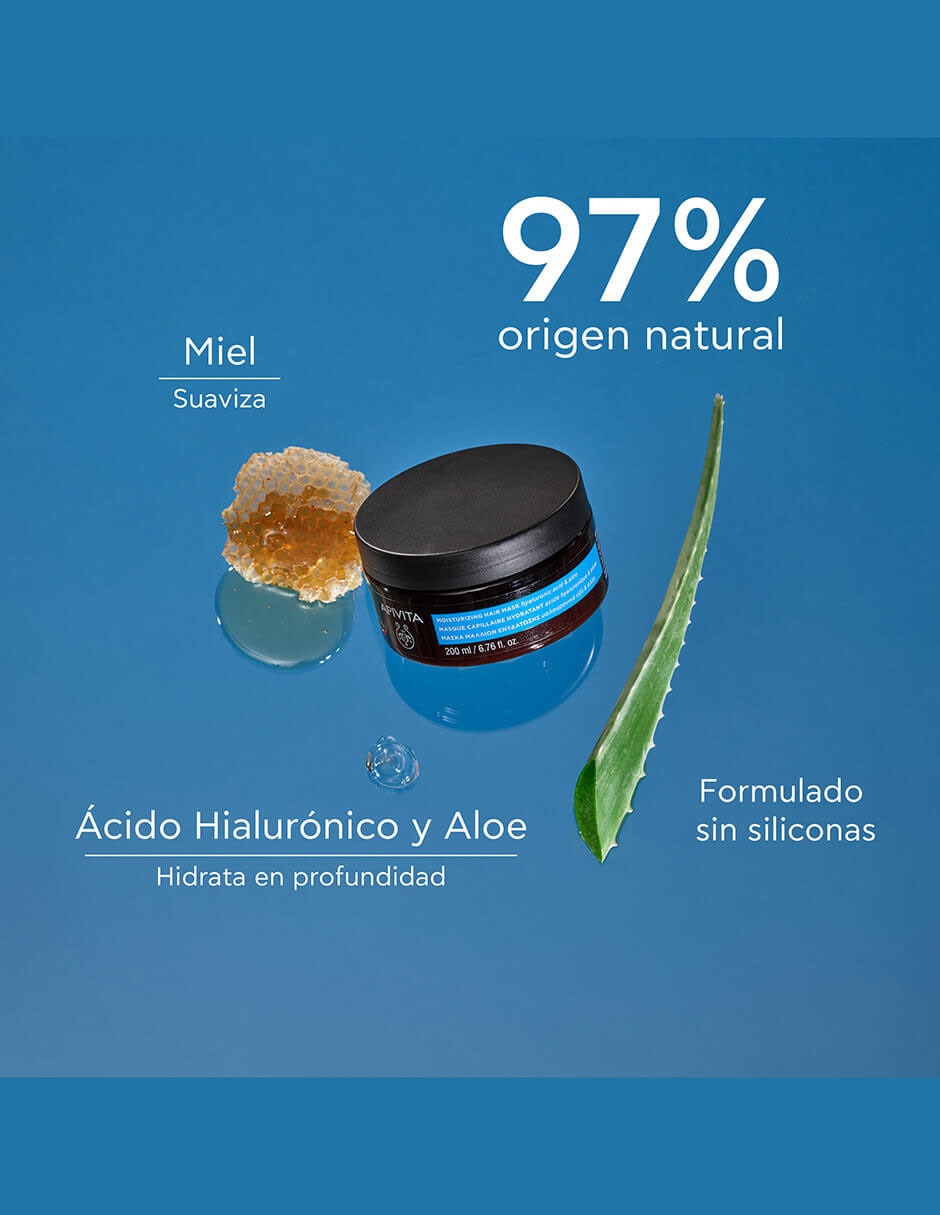Mascarilla para cabello hidratante con ácido hialuronico Hyaluronic hydra 200 ml 2