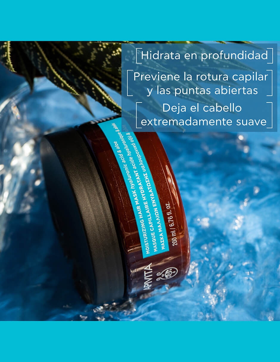 Mascarilla para cabello hidratante con ácido hialuronico Hyaluronic hydra 200 ml 4