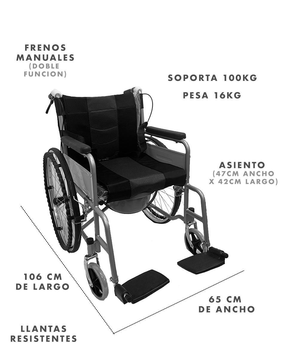 Silla de ruedas con cómodo y asiento 4