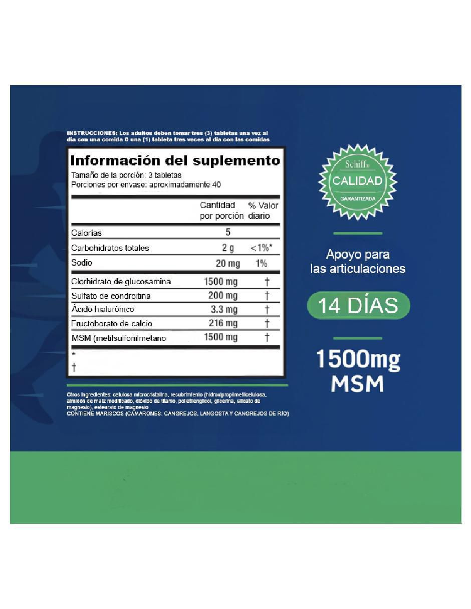 Glucosamina Condroitina de 120 tabletas 5