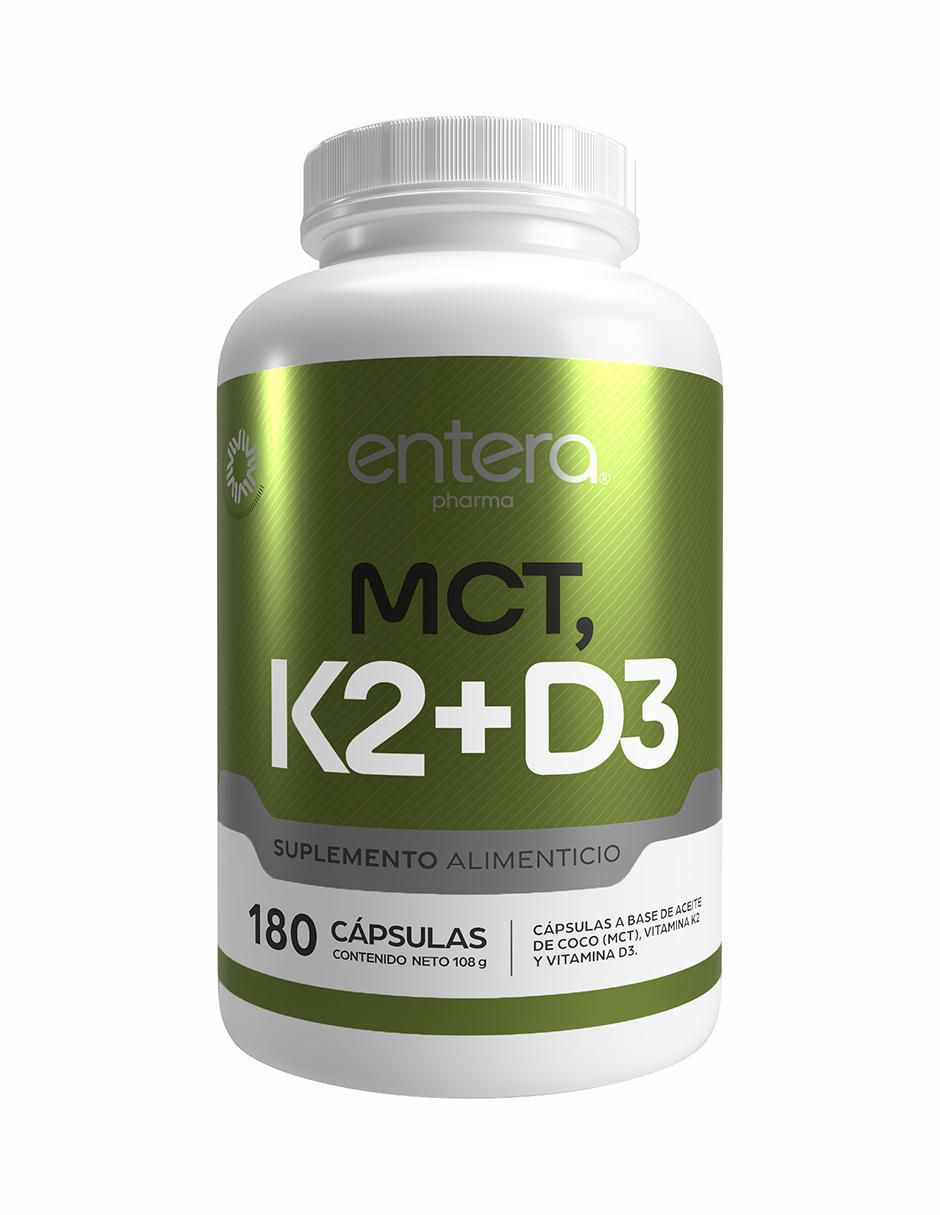 MCT, K2+D3 con vitamina k2 y vitamina d3 de 180 cápsulas MCT, K2+D3 con vitamina k2 y vitamina d3 de 180 cápsulas