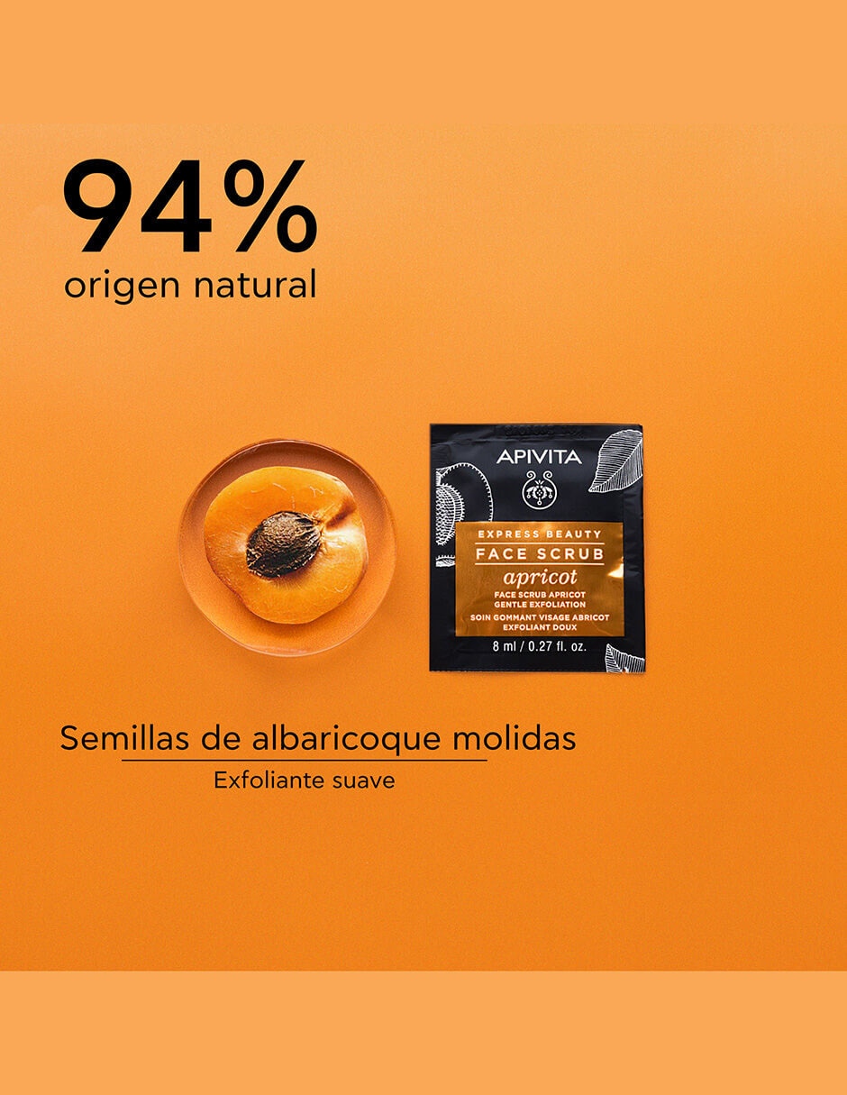 Mascarilla facial apricot para exfoliar Express Beauty 5