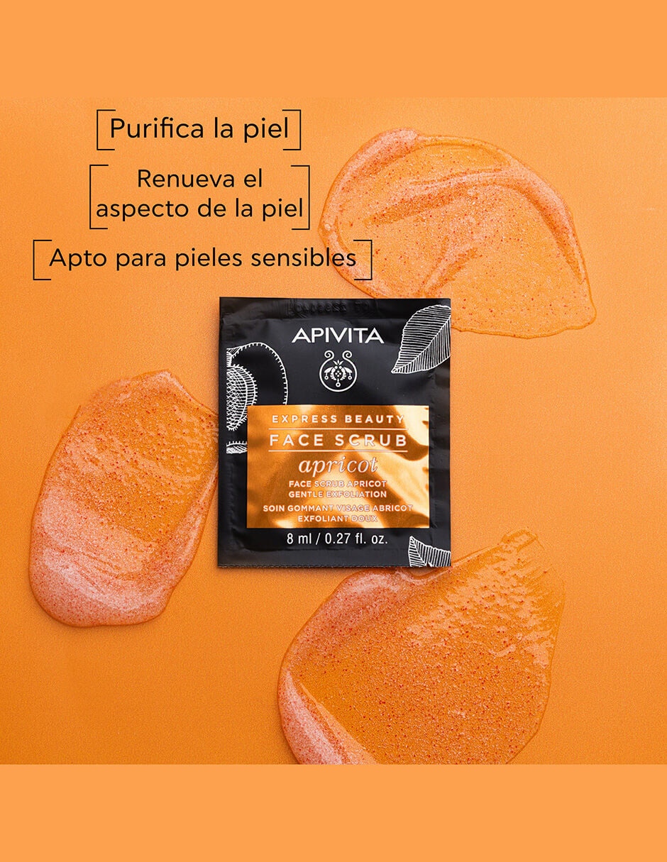 Mascarilla facial apricot para exfoliar Express Beauty 6