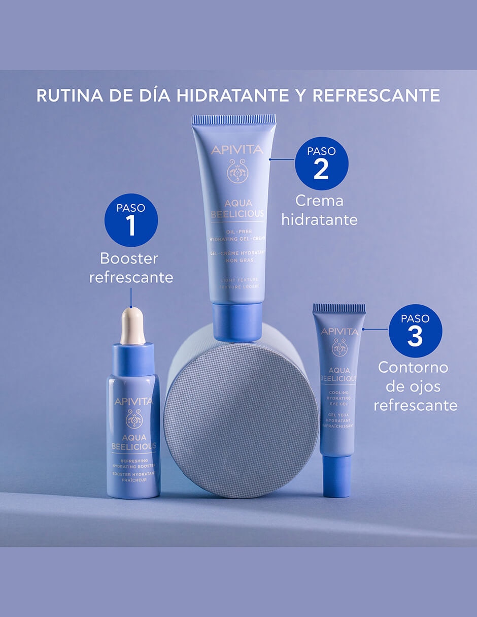 Crema facial recomendada para hidratar día y noche Aqua Beelicious para piel normal y seca 3